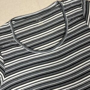 American Eagle Soft‎ & Sexy Striped Ribbed Knit Scoop Neck Tee Top